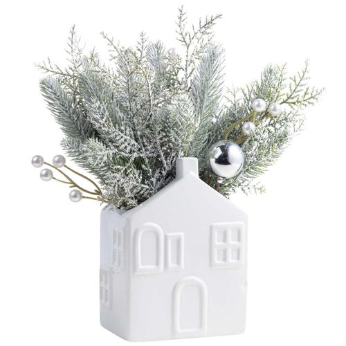 Adorno DECO HOME Maceta Casa Bosque Natural