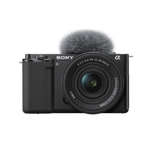 Cámara digital Alpha para vlogs APS-C con lente SELP16502 | Micrófono incorporado | ZV-E10K