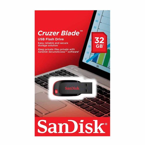 Memoria SANDISK Cruzer Blade 32Gb Blíster 1un