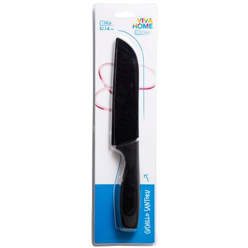 Cuchillo Santoku VIVA HOME Negro