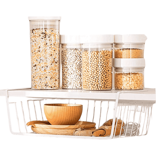 Canastilla Colgante Organizador Multiuso Grande Blanco