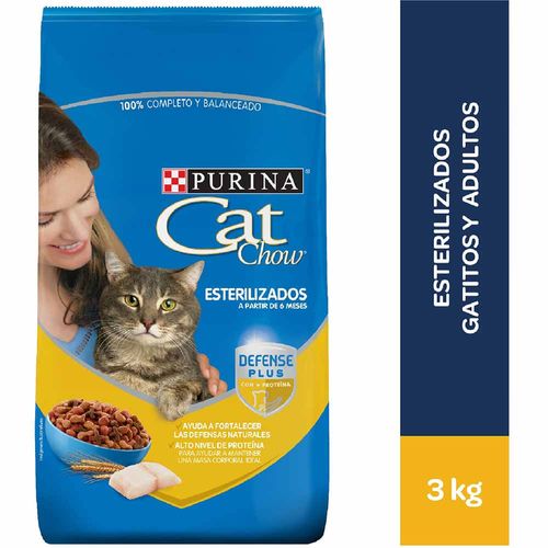 Comida para Gatos CAT CHOW Esterilizados Bolsa 3kg