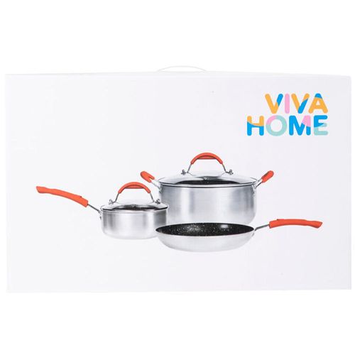 Juego de Ollas Aluminio VIVA HOME 5pzs
