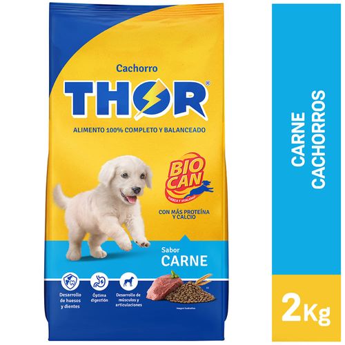 Comida para Perro THOR Cachorro Carne Bolsa 2Kg