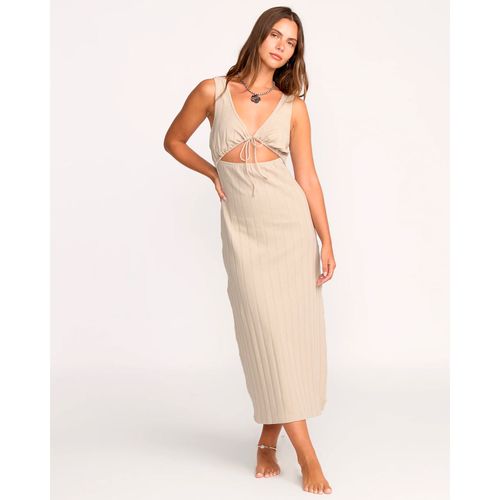 Vestido Para Mujer Vestido Slides Midi Beige Billabong