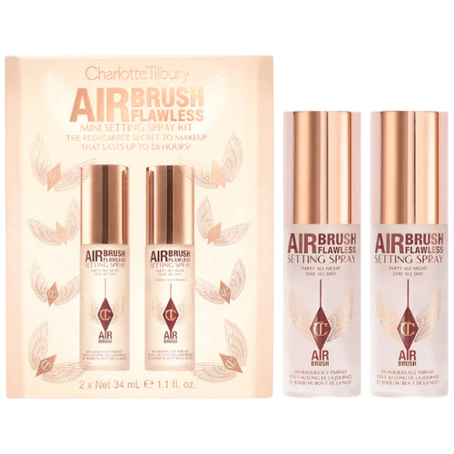 Mini Airbrush Flawless Setting Spray Duo Gift Set