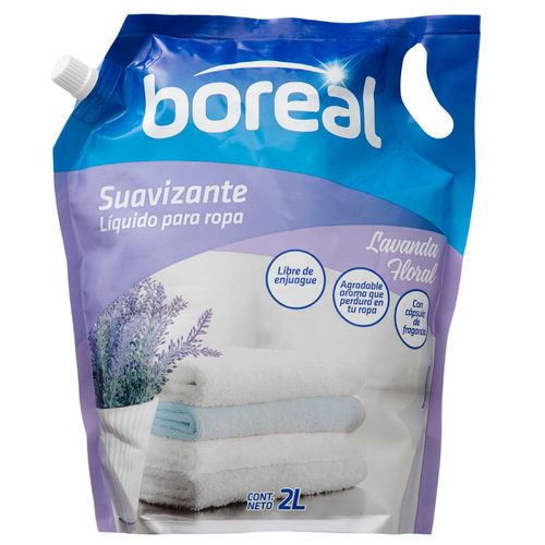 Suavizante en Líquido BOREAL para Ropa Aroma a Lavanda Doypack 2L