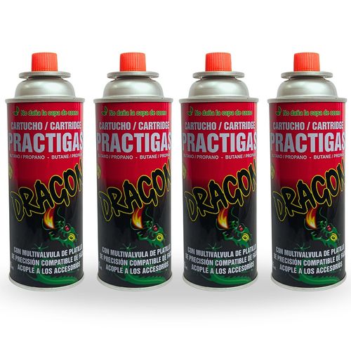 Gas Butano Ultra Refinado 485ml Larga Duración - 4 Unid
