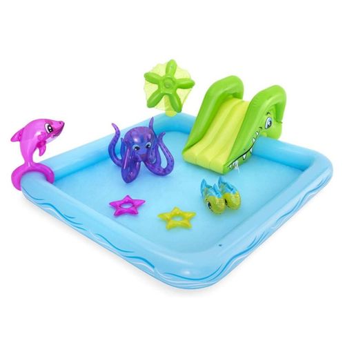 Piscina Interactiva Iinflable Acuario Fantastico 239x206x86