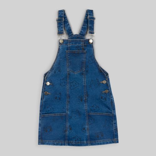 Vestido Jumper Para  Niña Gabby Dollhouse Denim