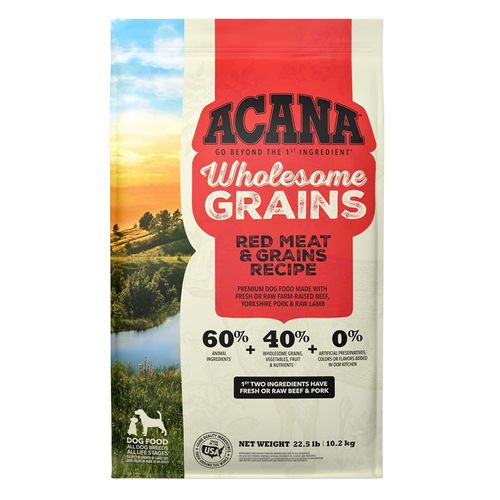 Alimento Acana para Perros Adultos Carne y Granos 10.2 Kg