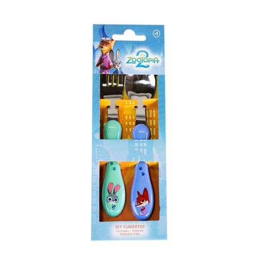 Set de Cubiertos DISNEY Zootopia Metálicos