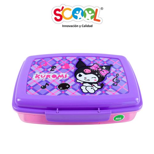 Taper Scool Kuromi Polipropileno 3 Divisiones 1Lt