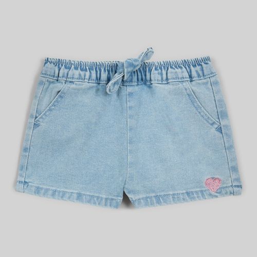 Short Para Bebe Niña Baby Circus Denim Solid W