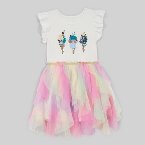 Vestido Para Niña Circus Rainbow Tutu S1