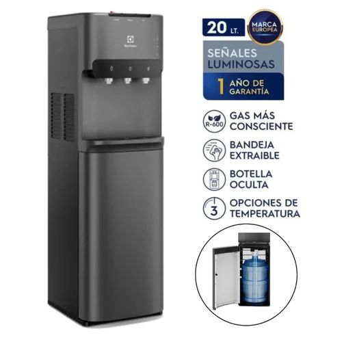 Dispensador de Agua Electrolux Pure Sense con Botellón Oculto Negro ED30SRBL