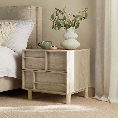 Velador Moderno Spain Color Sonoma TU MESITA