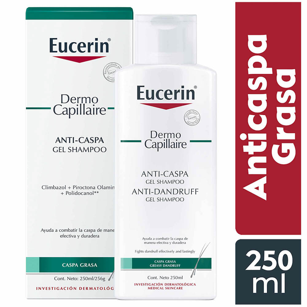 Shampoo Eucerin Anticaspa Grasa - Frasco 250 ML