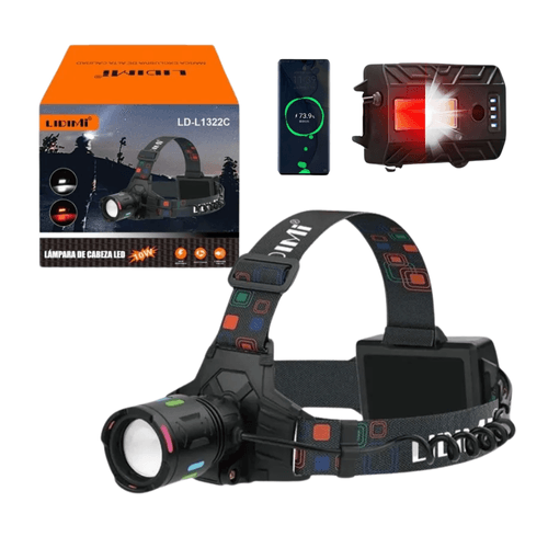 Linterna Led Frontal De Cabeza Recargable Lidimi LD-L1322C