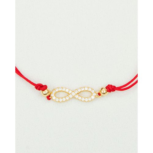 PULSERA HILO ROJO INFINITO GOLD
