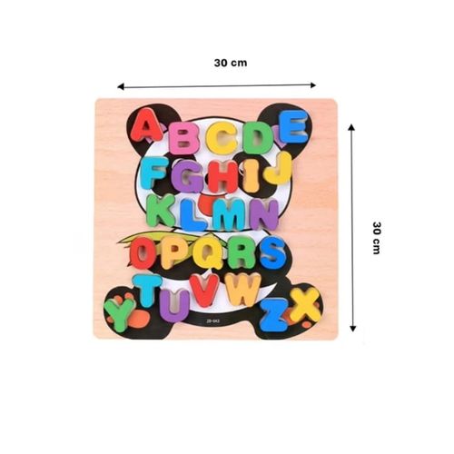 Juego Didactico para Niños Abecedario Encajable Osito