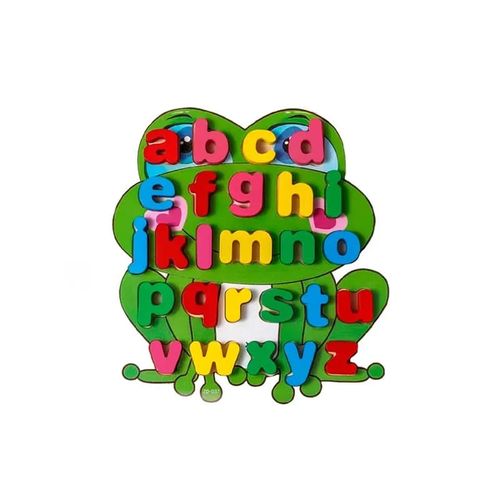 Juego Didactico para Niños Abecedario Encajable Rana