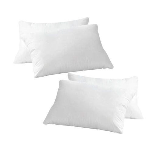 Combo Nature: 4 Almohadas Tela Blanco