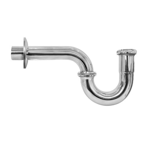 Trampa P 1 1/4" x 17cm Acero inoxidable conector Metusa