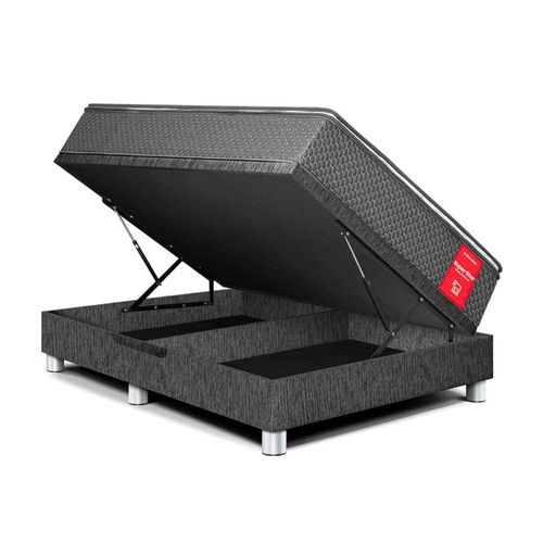Cama Boxet Super Star Queen Charcoal Paraiso