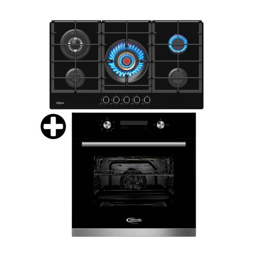 COMBO Klimatic: Cocina empotrable Vulcano 5 hornillas + Horno empotrable a gas Bonn