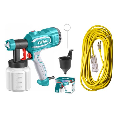 Pistola para pintar 450W Total + Extension 10m 3 tomas Home Light TT3506-140283