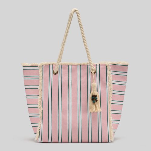 Cartera De Playa Hypnotic Rayas