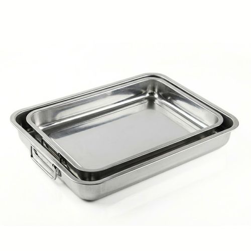 Bandejas de Acero Inoxidable para Horno y Cocina 2 piezas