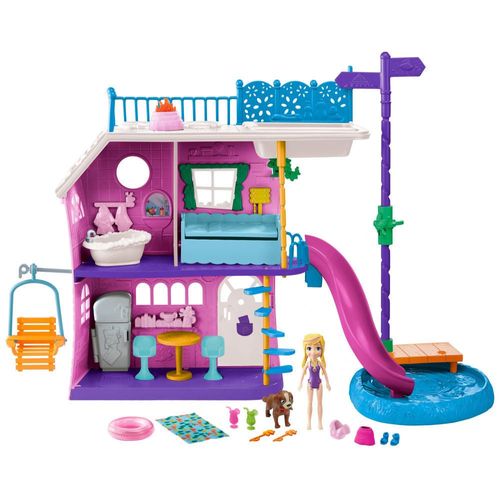 Juguete Polly Pocket Casa Del Lago De Polly