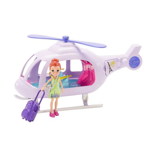 Juguete Polly Pocket Super Helicóptero De Viaje