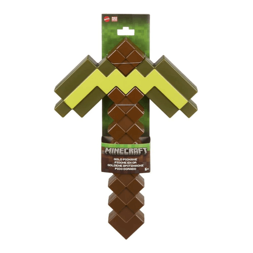 Minecraft Pico Dorado Pixelado Coleccionable