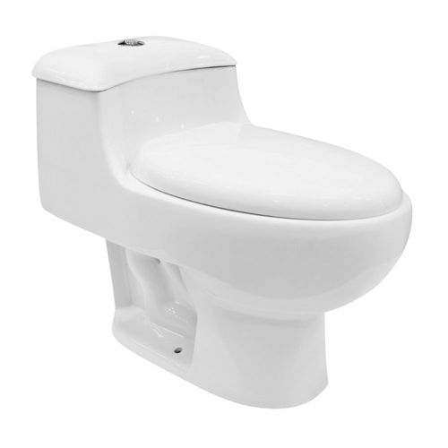 Inodoro One Piece Mediterráneo + Asiento Blanco