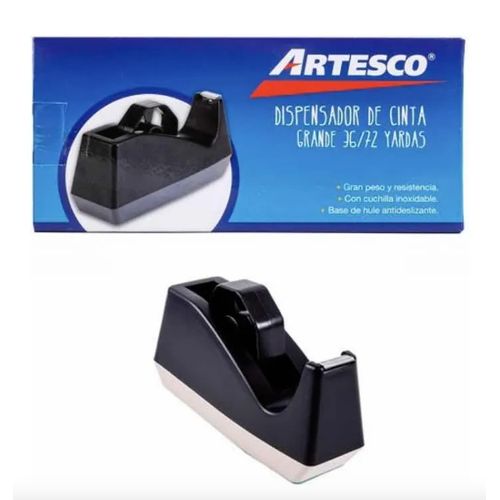 DISPENSADOR DE CINTA GRANDE ARTESCO 36/72 YARDAS NEGRO