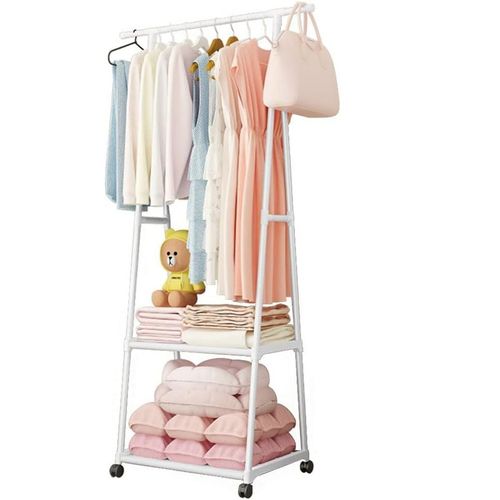 Organizador Colgador de Ropa Armable Perchero Movible Blanco