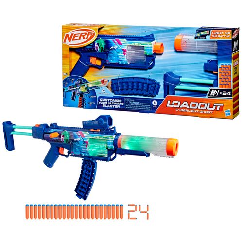 Lanzador Nerf Loadout Cyberlight Ghost