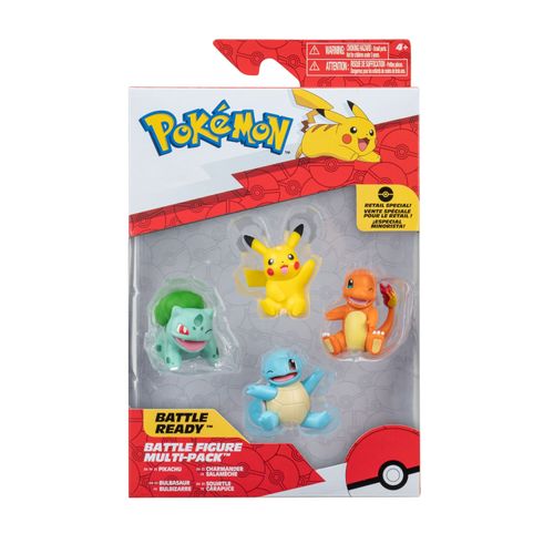 Pack X4 Figuras Principales Kanto