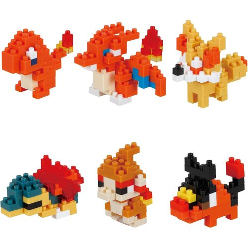 POKEMON NANOBLOCK SET DE 6 FUEGO