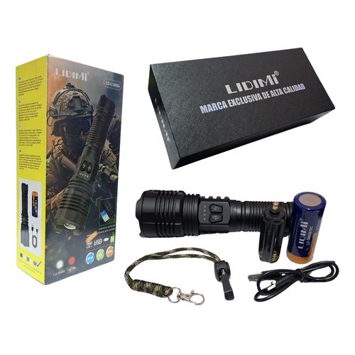 Linterna Tactica 30W LIDIMI LD-L1409A Negro