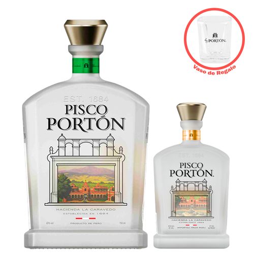 Pisco Mosto Verde Italia 750ML + Pisco Torontel 375ML Porton