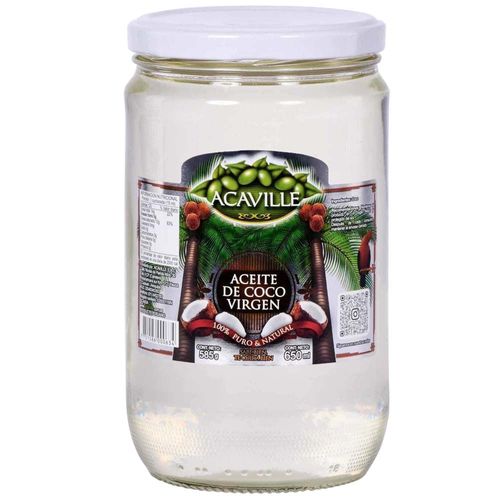 Aceite de Coco Virgen ACAVILLE Frasco 650ml