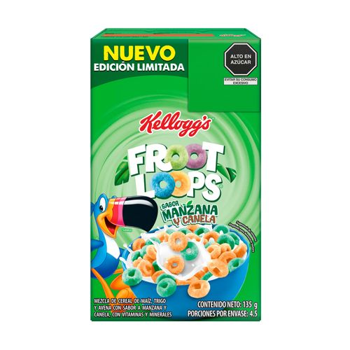 Cereal FROOT LOOPS Manzana y Canela Caja 135g