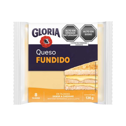 Queso Fundido Cheddar GLORIA Paquete 136g