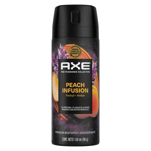 Deocolonia para Hombre en Aerosol AXE Peach Infusion Frasco 150ml