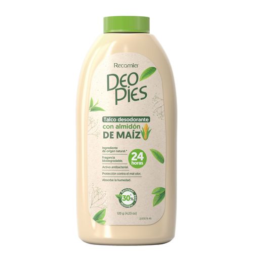 Talco para Pies Antibacterial DEO PIES  Botella 120g