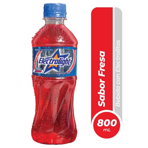 Bebida Rehidratante ELECTROLIGHT Sabor Fresa Botella 800ml